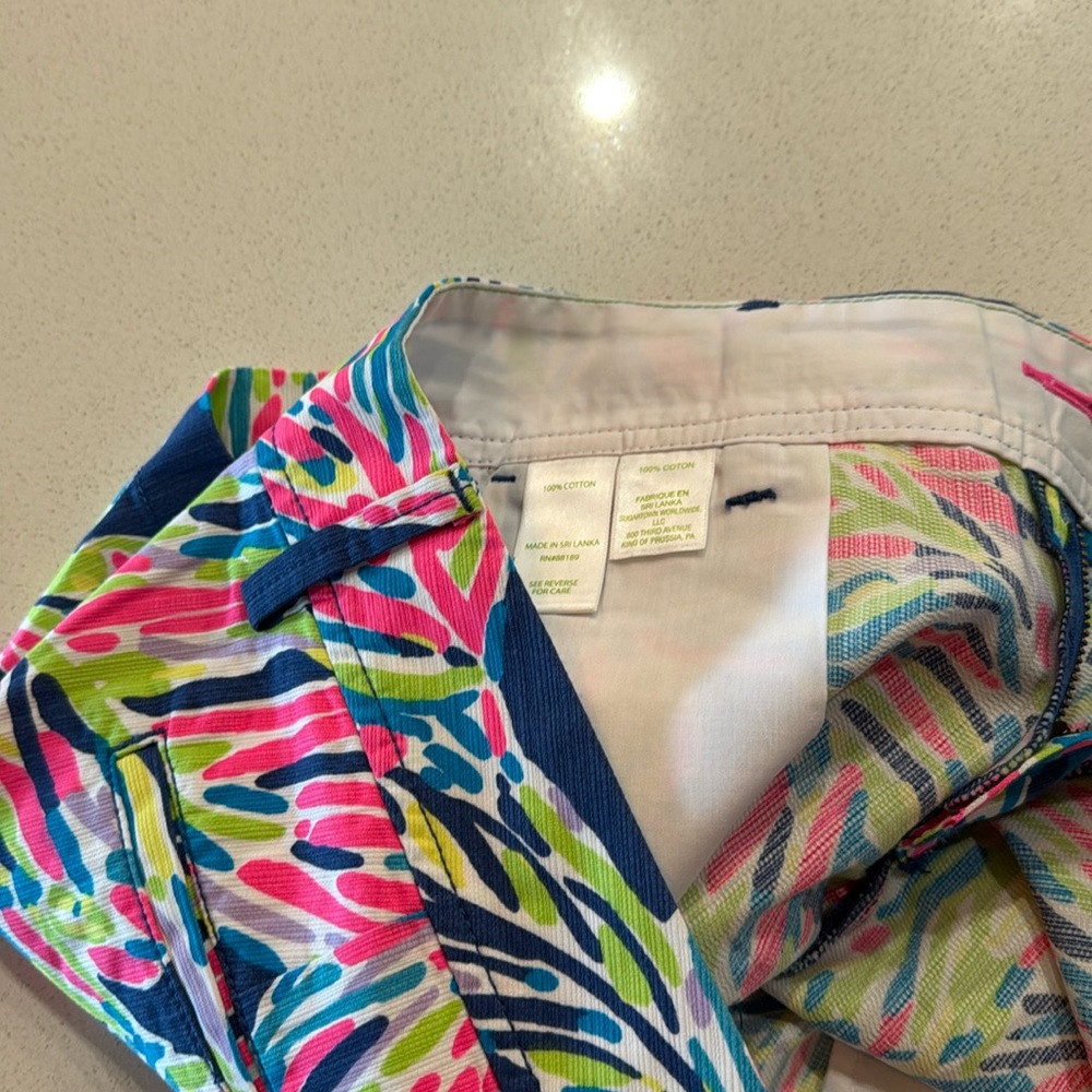 Lilly Pullitzer The Walsh Short Cotton Size 12 - Picture 5 of 5